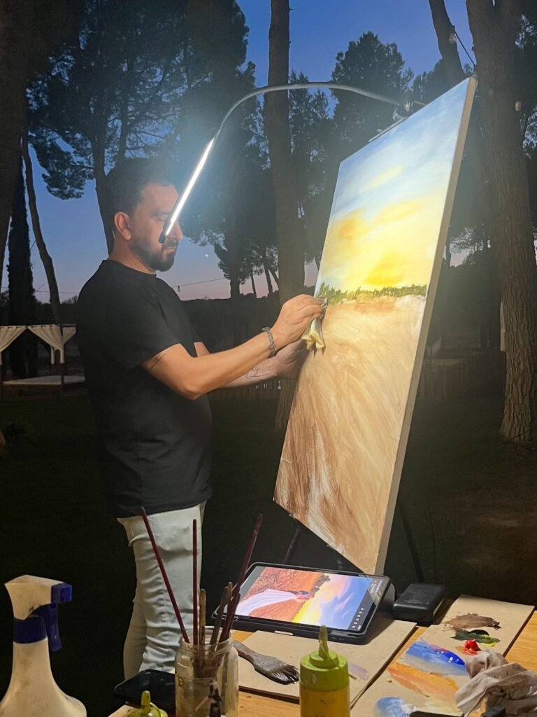Pintura bodas directo live art
